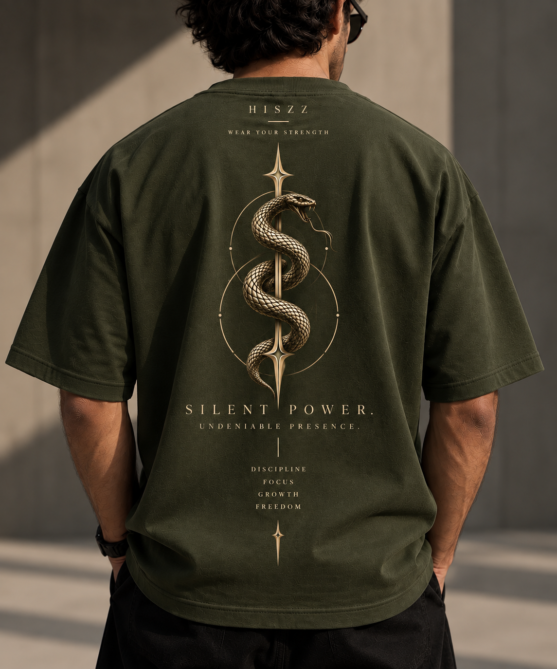 olivegreen-loosefit-B - Hiszz